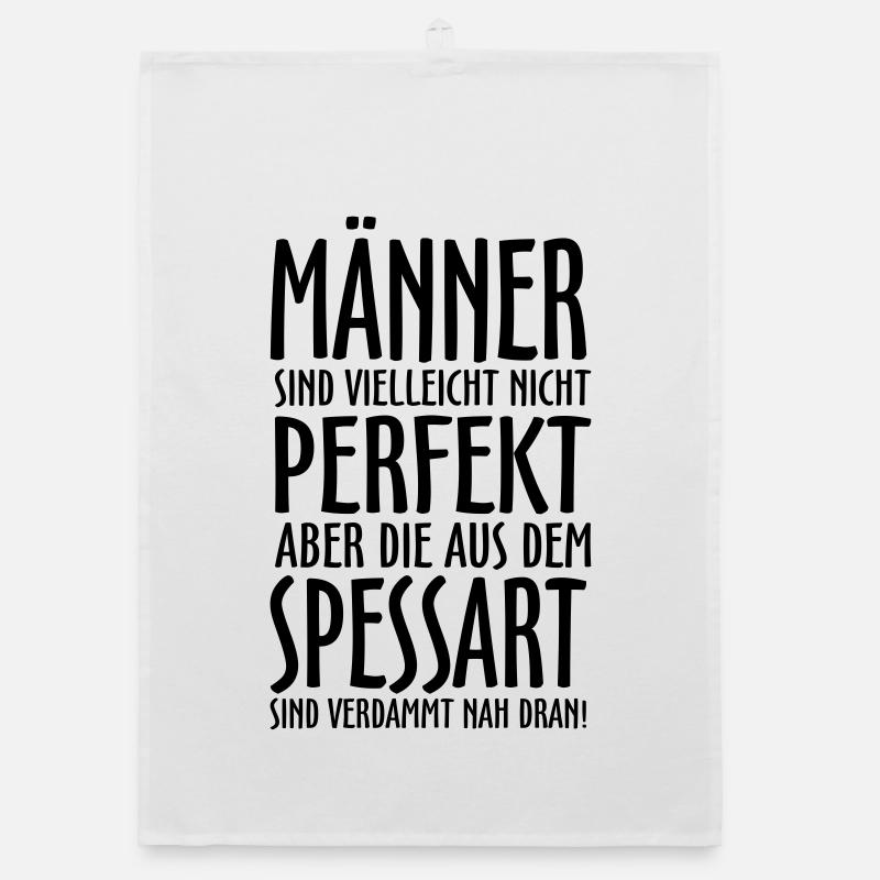 Männer aus dem Spessart - Organic Geschirrtuch - Weiß