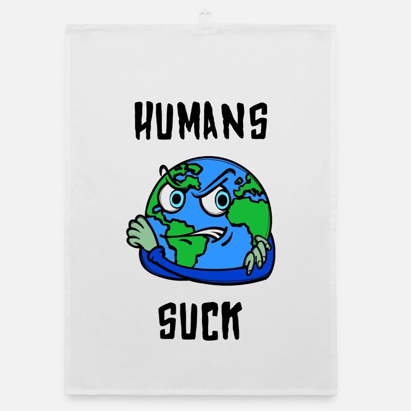 Mutter Erde Statement Erderwärmung Klimaschutz Organic Geschirrtuch