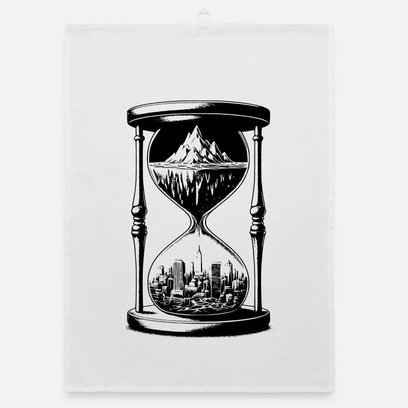 hourglass16 Organic dish towel