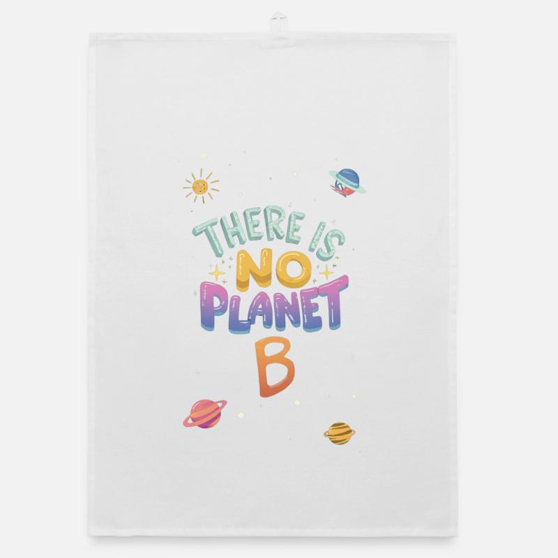 Kein Planet B Kosmisch Organic Geschirrtuch