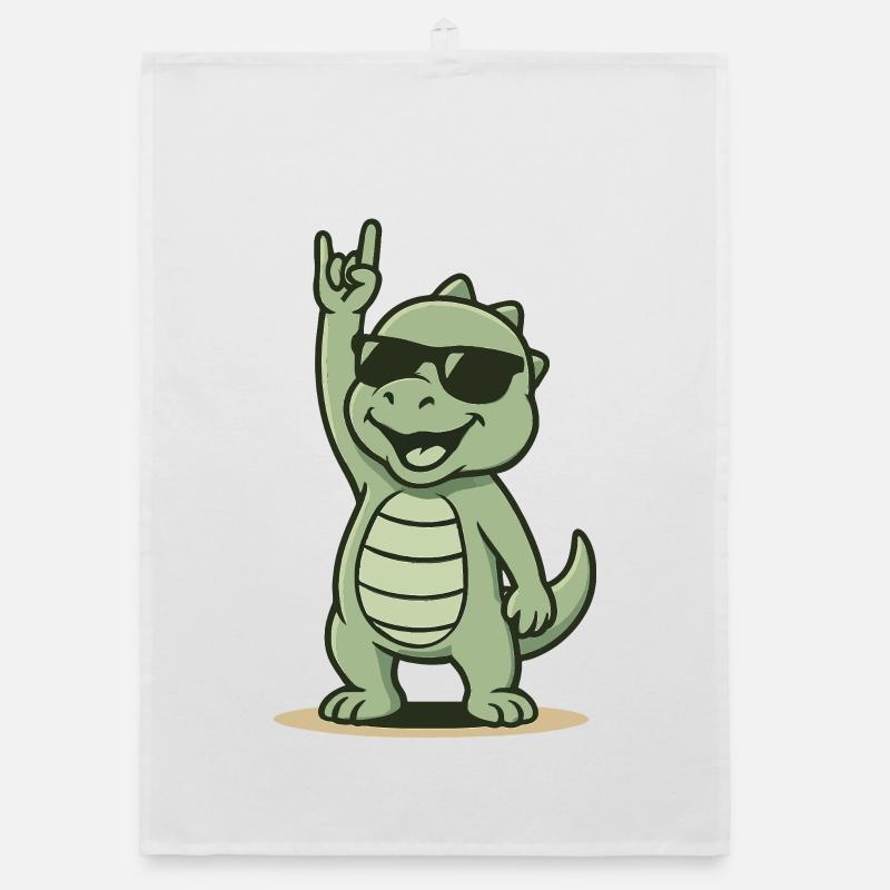Dino rocks! Organic dish towel