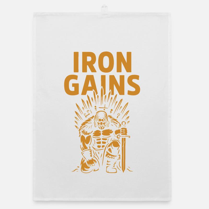 Iron Gains Warrior Organic dish towel