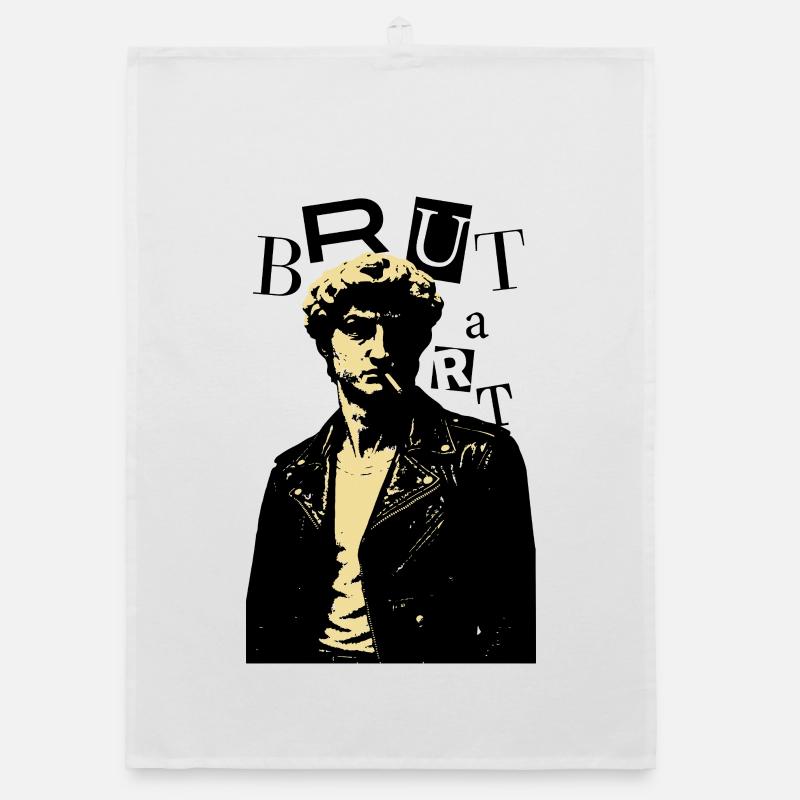 David Michelangelo Ikonen-Lederstatue Organic Geschirrtuch