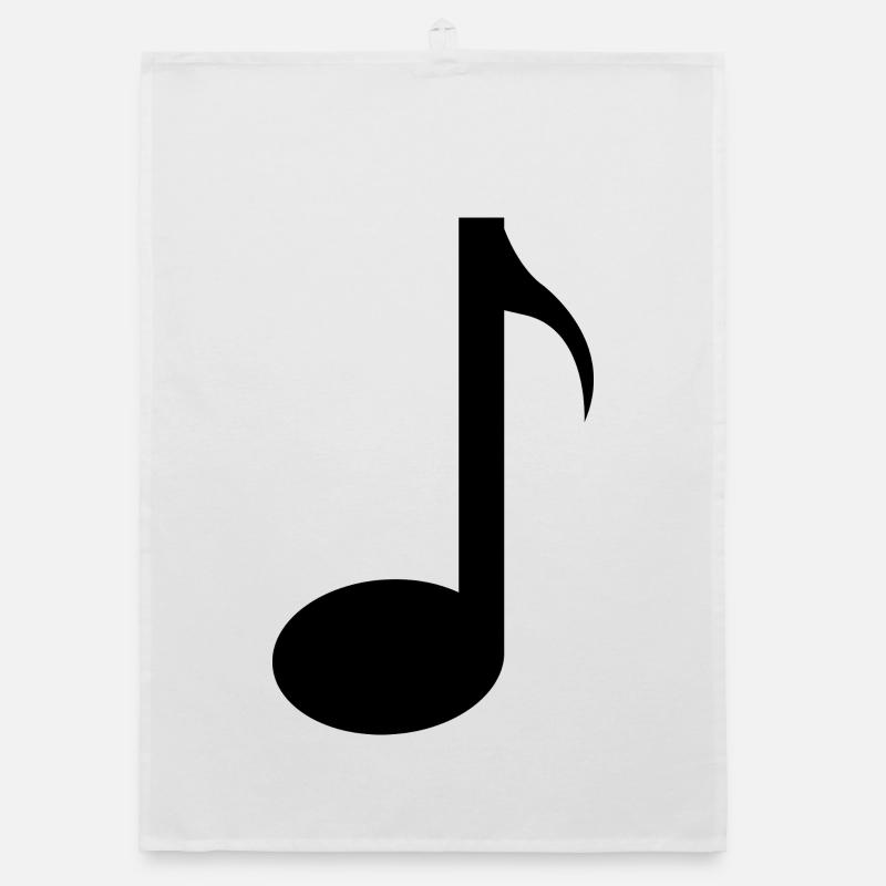 Music note Organic dish towel