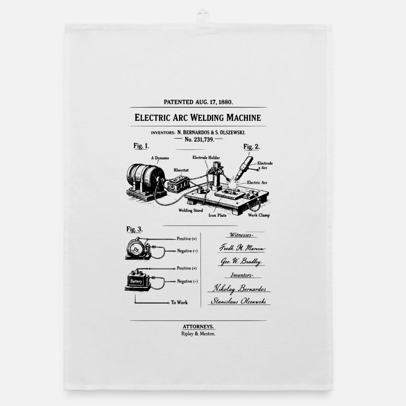 Arc Weld Machine Blueprint Organic dish towel