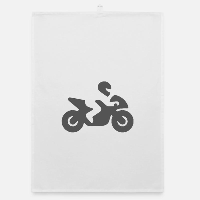 motorfahrer - Organic Geschirrtuch - Weiß