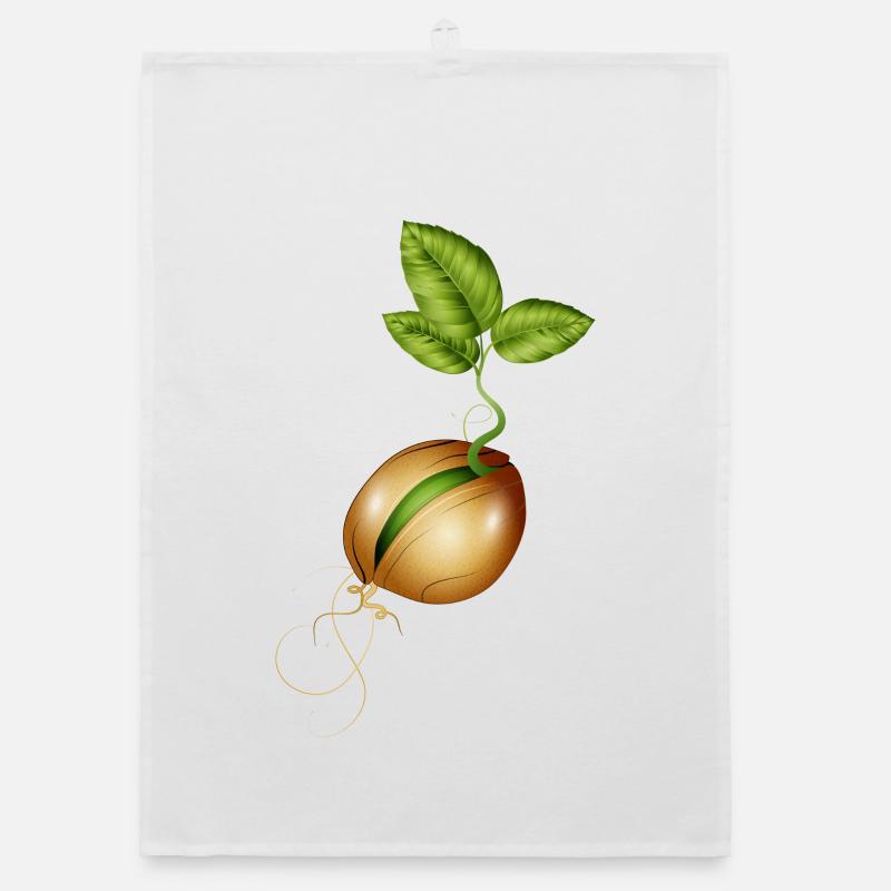 germinating small in the soil Organic dish towel