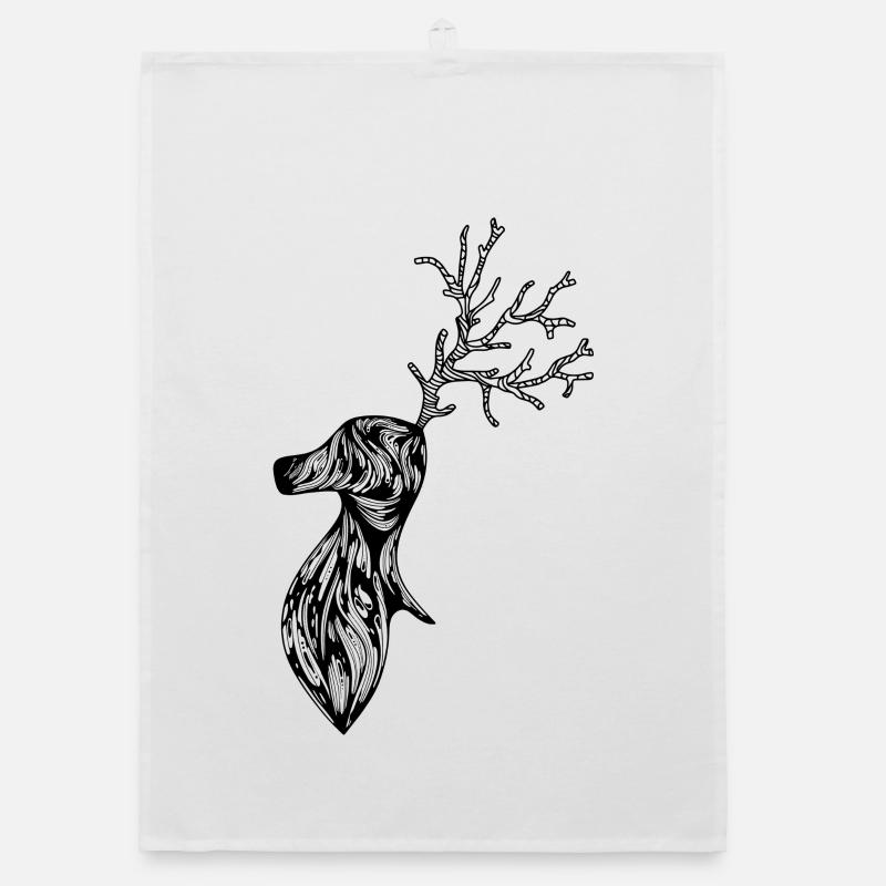 Deer Organic dish towel
