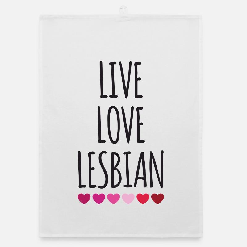 Leben. Liebe. Lesbe. Organic Geschirrtuch