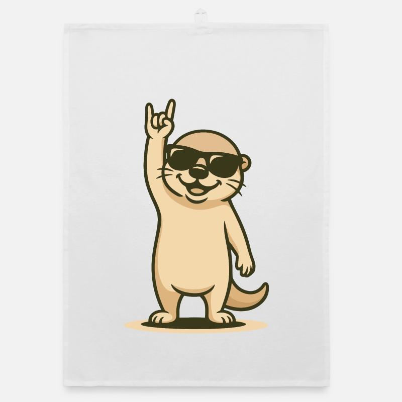 Wave Rocker Otter Organic dish towel