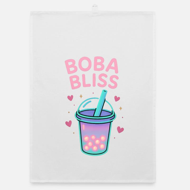 Boba Bliss Pastel Mug Organic dish towel
