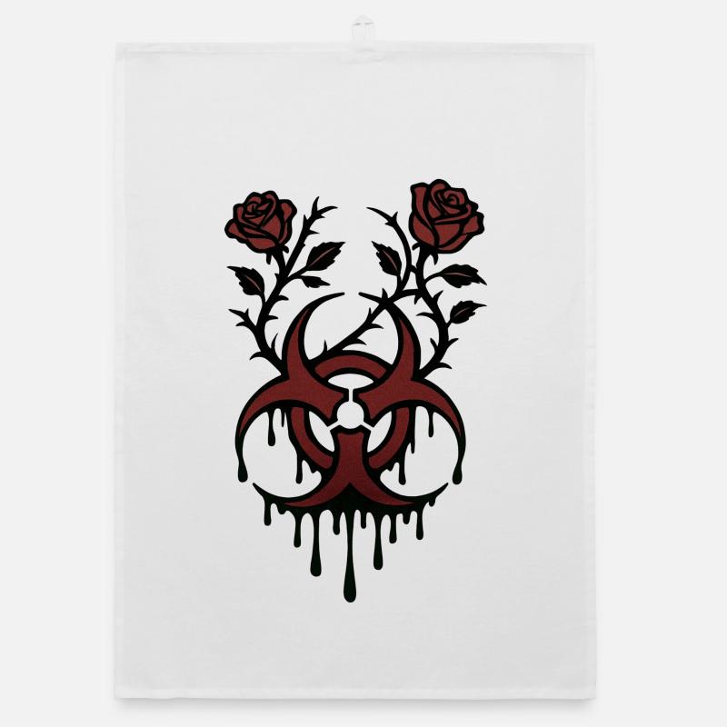 Underground biohazard - Roses de sang Torchon bio