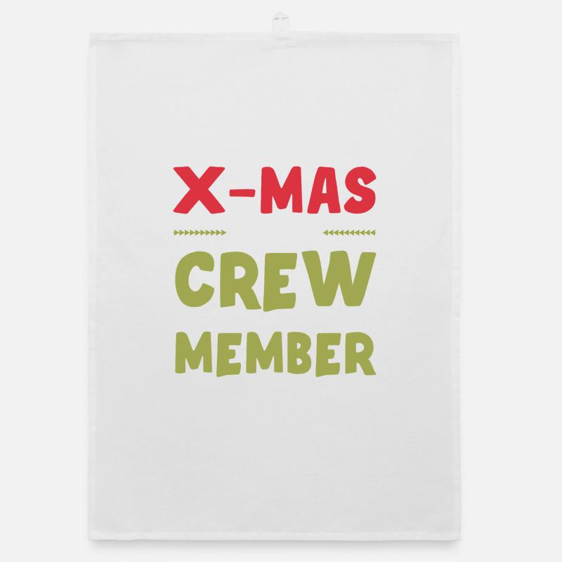 X-Mas Crew Member Organic dish towel