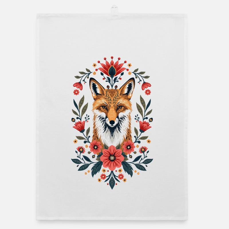 Portrait du Renard Fleur Torchon bio