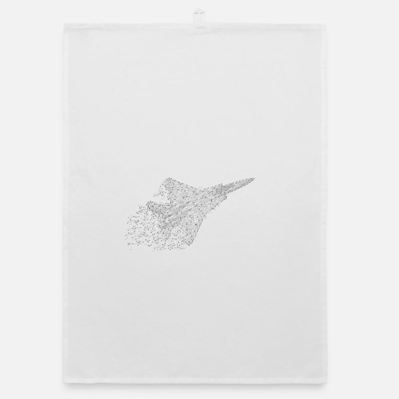 Avion de chasse au look low-poly Torchon bio