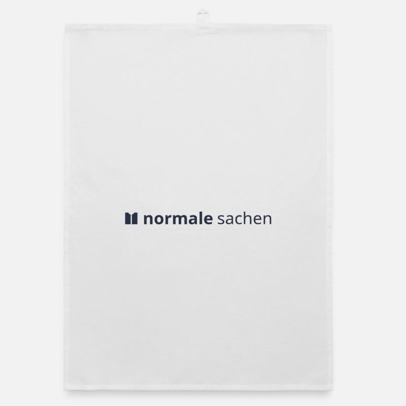 Normal Stuff Logo Blue Organic dish towel