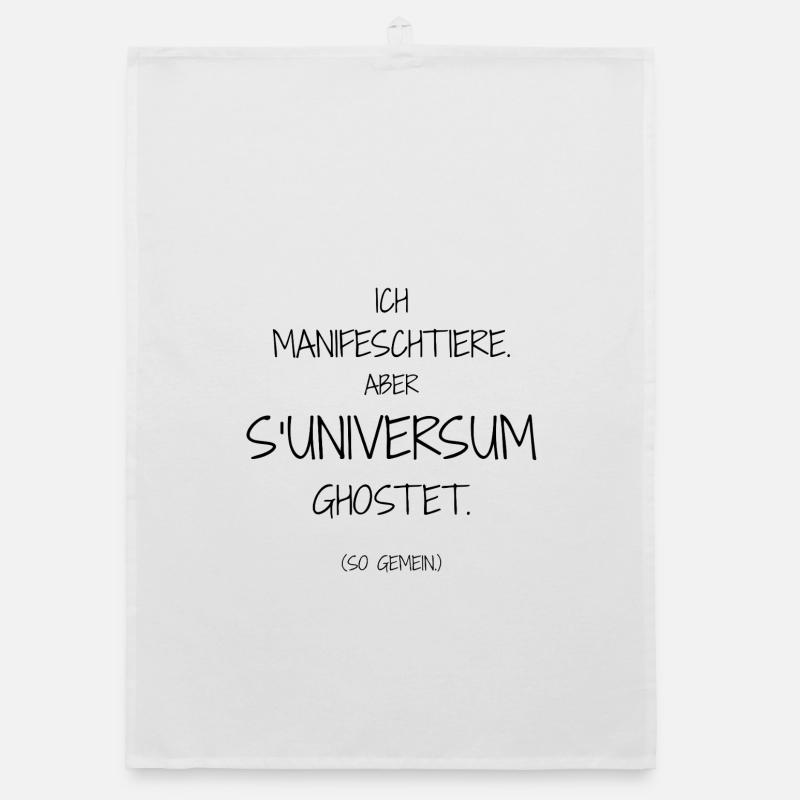 Cooler Statement-Spruch Alltag I Ch-dütsch Organic Geschirrtuch