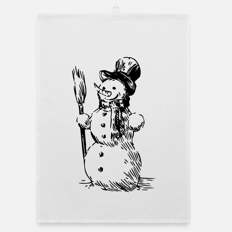 Schneemann Organic Geschirrtuch