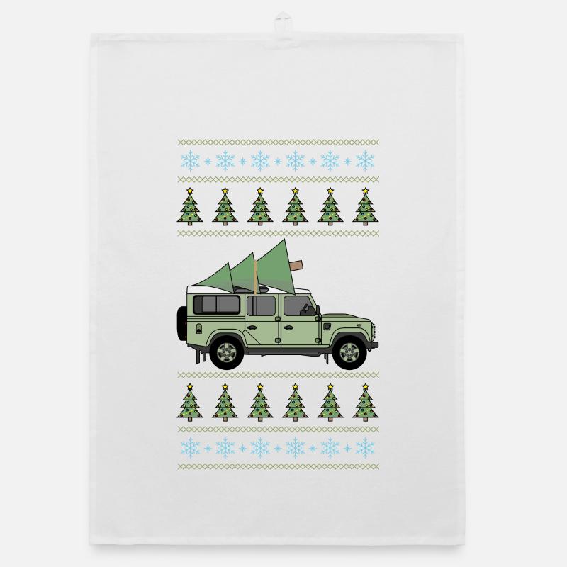 Defender 110 - Christmas Tree Organic dish towel
