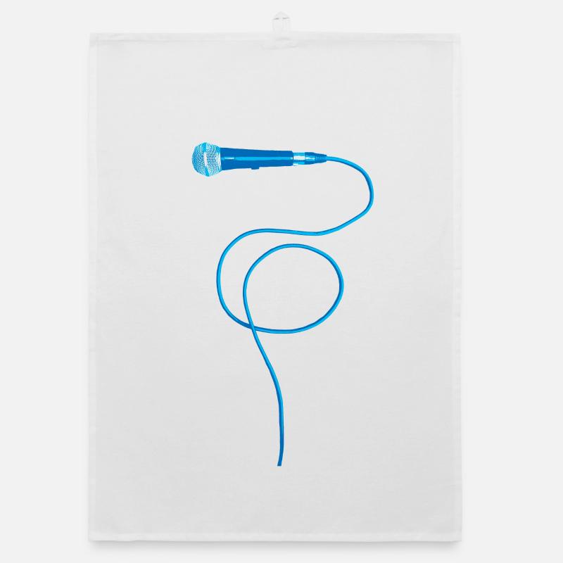 Mikrofon blau Torchon bio