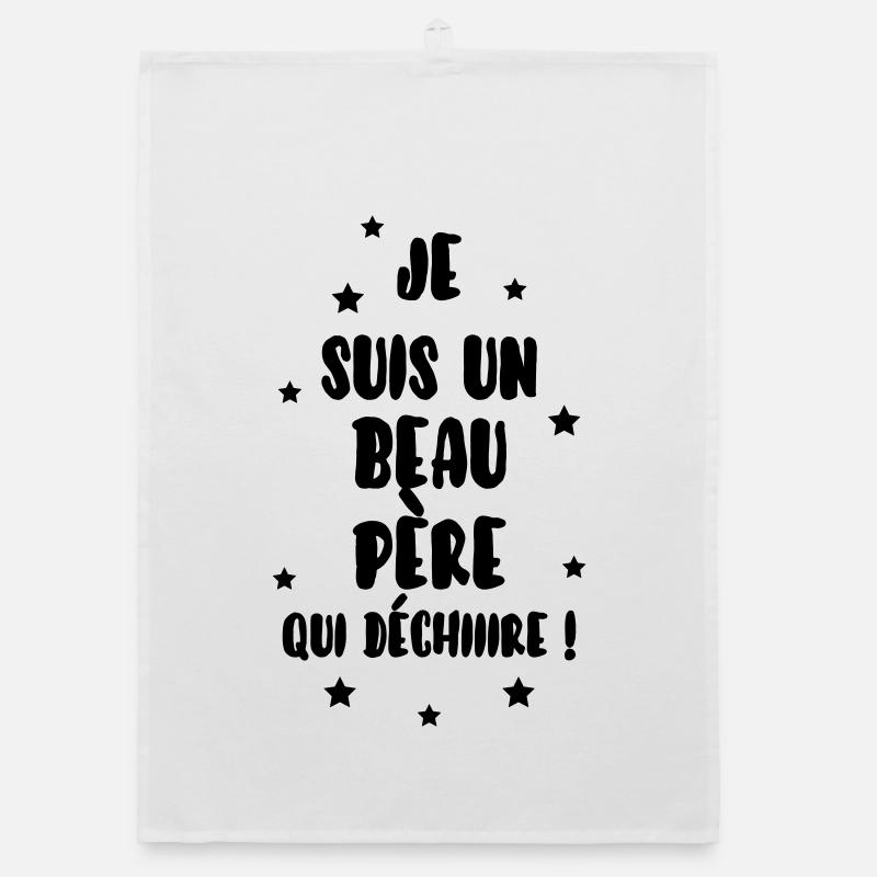 Stiefvater / Stiefmutter / Ehe / Familie Organic Geschirrtuch