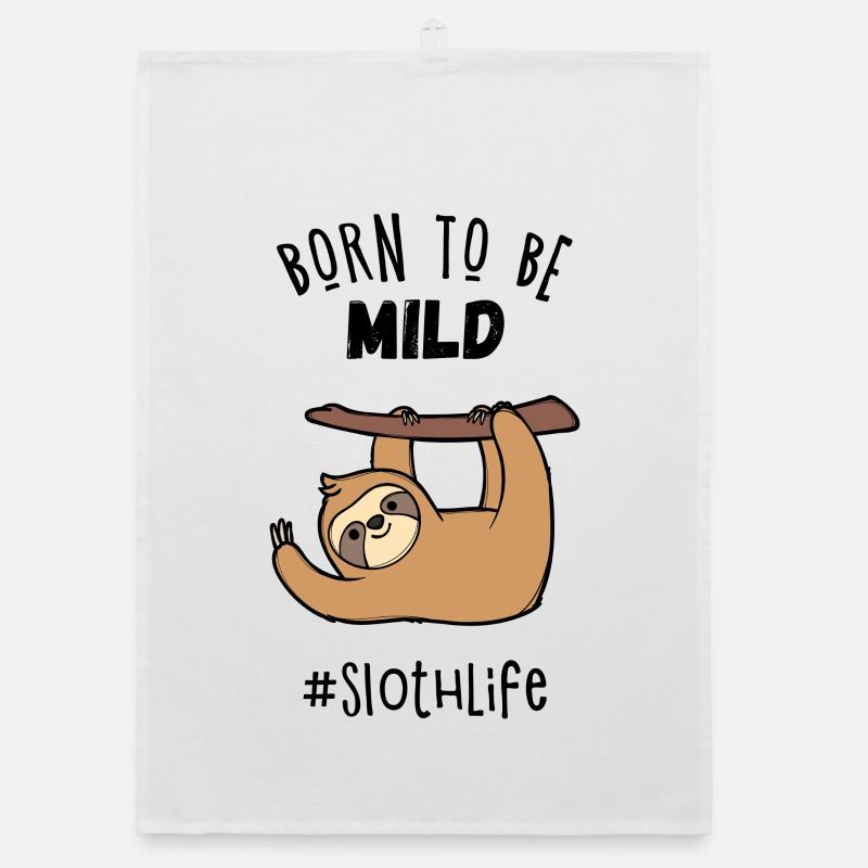 Dschungel Cool Statement Faultier Urwald Säugetier Organic Geschirrtuch