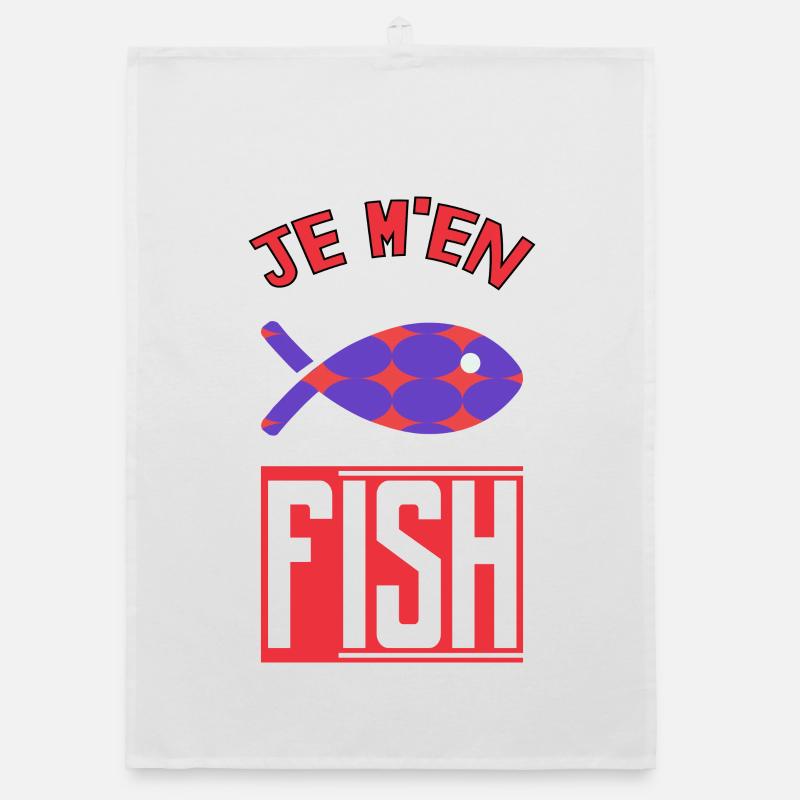 JE M'EN FISH Torchon bio