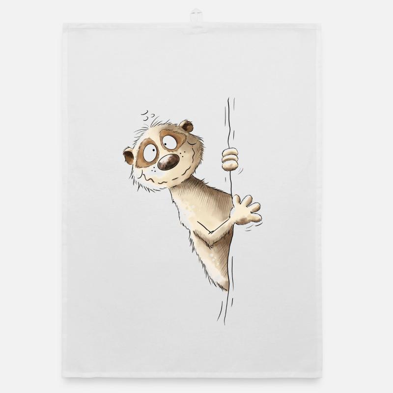 Drolliges Erdmännchen I Wildtier Tiere Organic Geschirrtuch