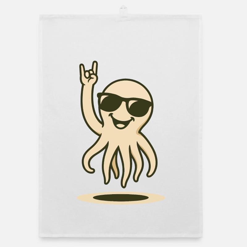 Tentacle Rocker Organic dish towel