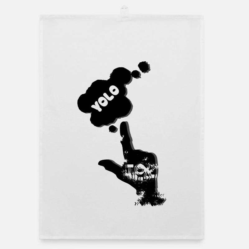 Explosive Smoke Bomb Illustration Organic Geschirrtuch