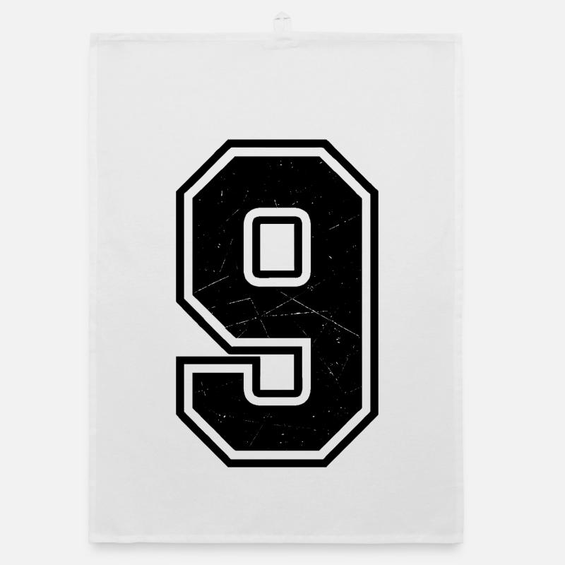 Broken nine in scratch look Organic dish towel