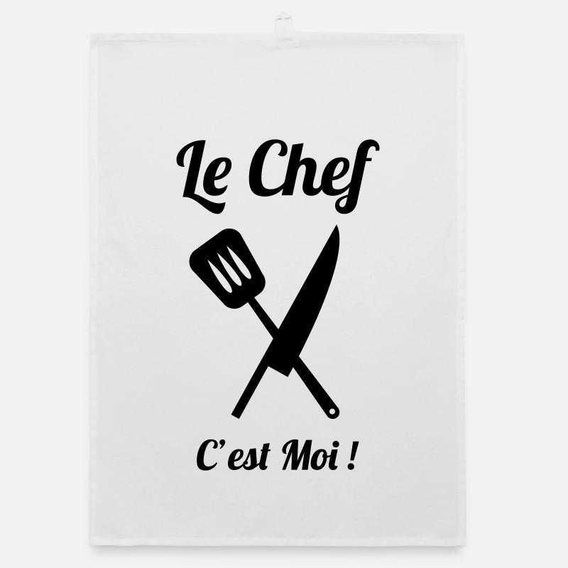 The head chef is me Organic dish towel