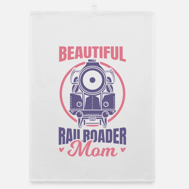 Eisenbahner Mama Organic Geschirrtuch