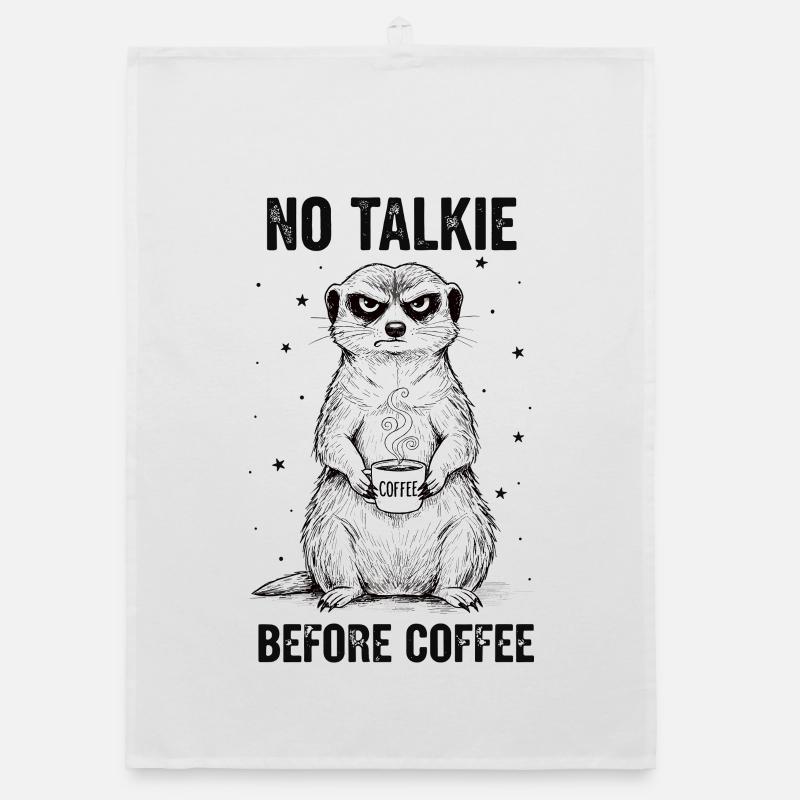 Pas de conversation devant un suricate amateur de café Torchon bio