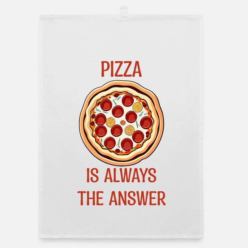 PIZZA is always the answer Organic dish towel