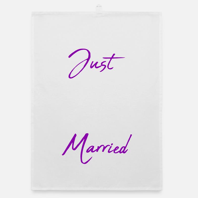 JUST MARRIED. EVJF. SAINT VALENTIN. COUPLE Torchon bio