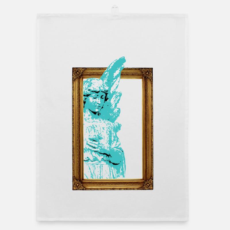 Framed Angel Organic dish towel
