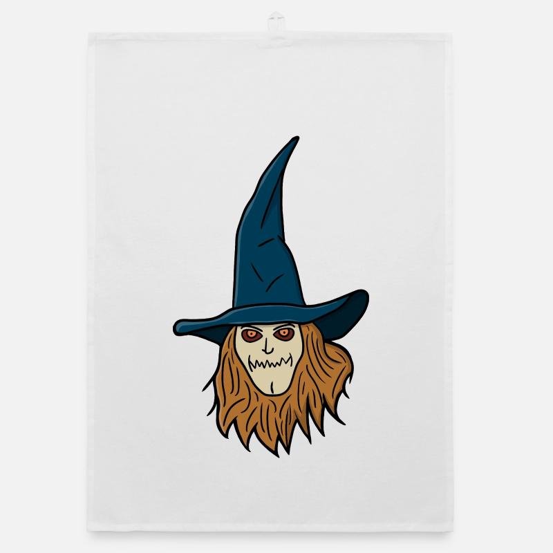 Scarecrow Witch Organic dish towel