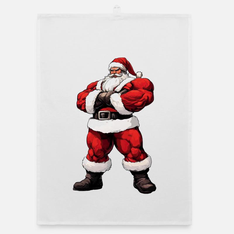 Noël Bodybuilder Torchon bio