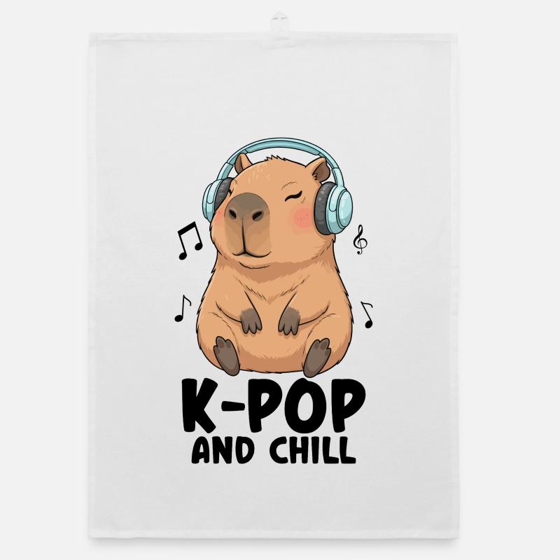 K-Pop And Chill Organic dish towel
