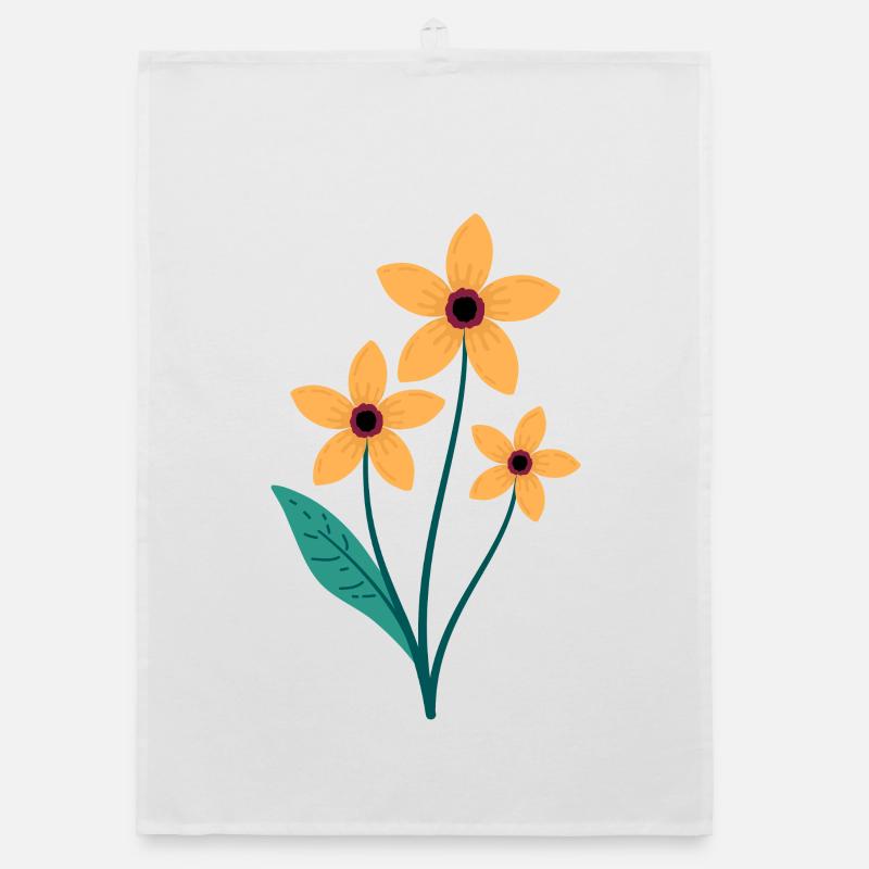Flower Organic dish towel