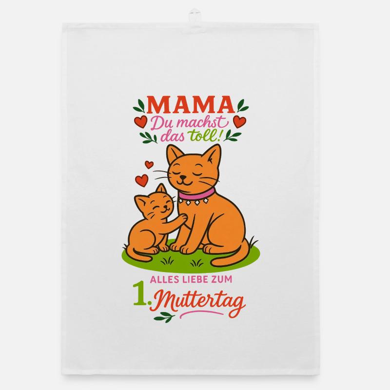 Mama, Du machst das toll – 1. Muttertag Organic Geschirrtuch