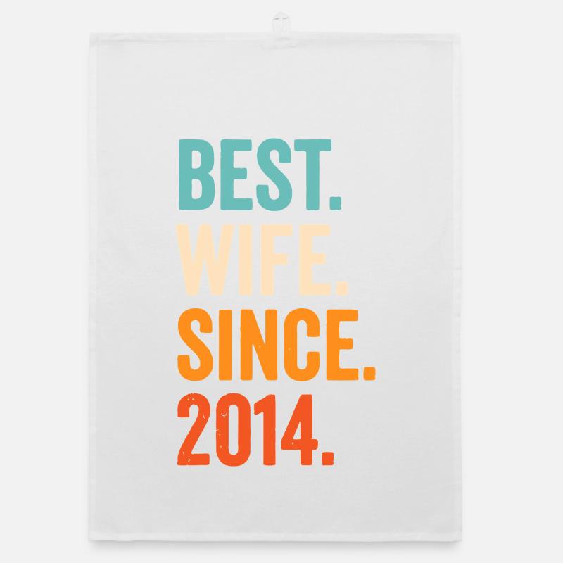 Best Wife Since 2014 Organic dish towel