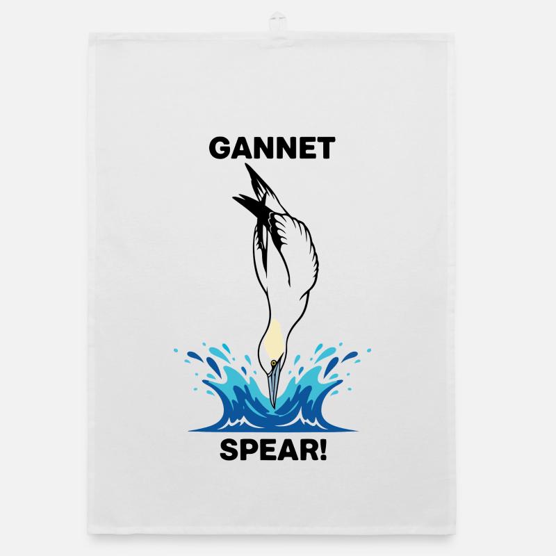 Fou de Bassan Plongeon Mer Spear Gannet Torchon bio