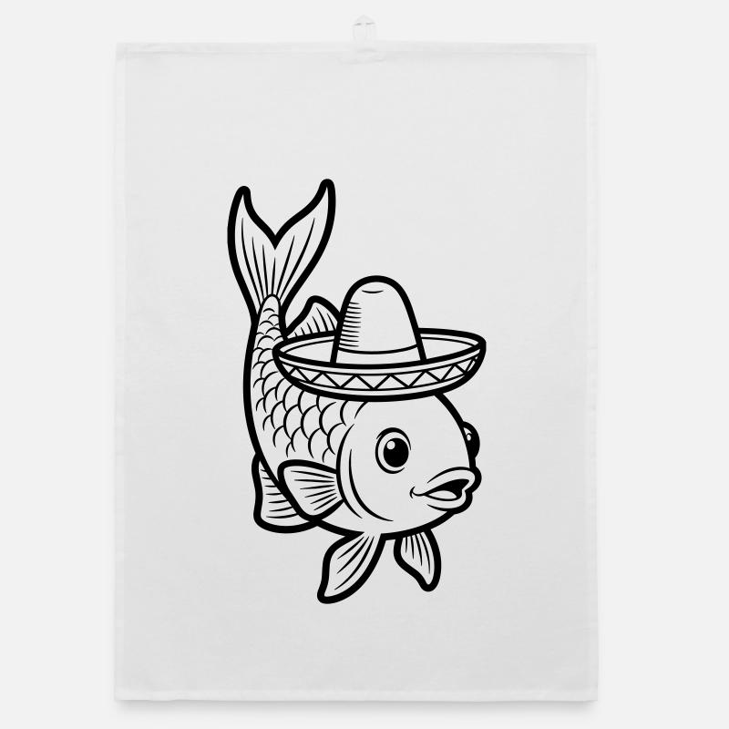 Fischsombrero Organic Geschirrtuch