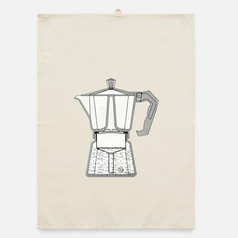 Mocca Espresso Maker Organic dish towel