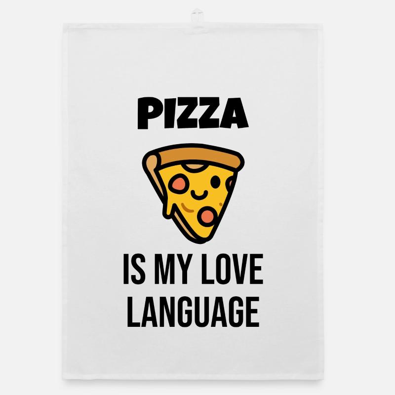 Tranche de pizza Caractère Torchon bio