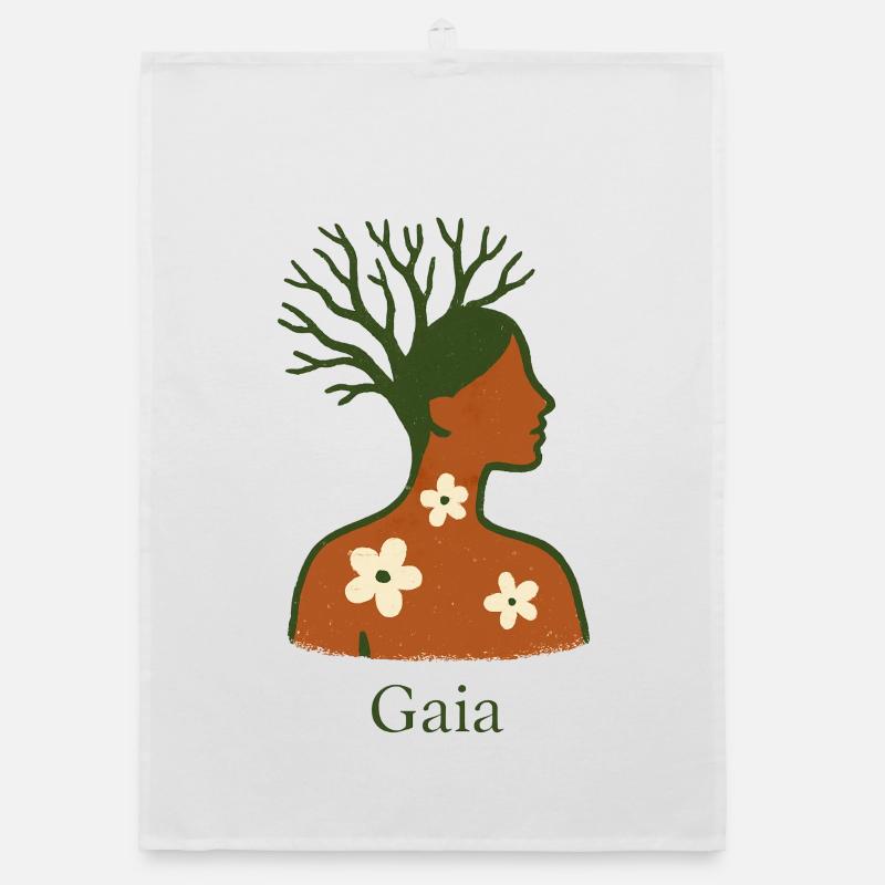 Gaia – Mutter Natur – Baum des Lebens Organic Geschirrtuch