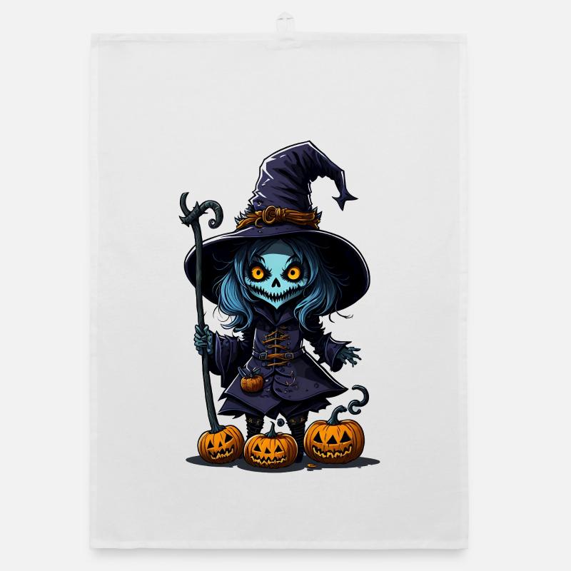 Halloween - Zombie - Horror - Witch Organic dish towel