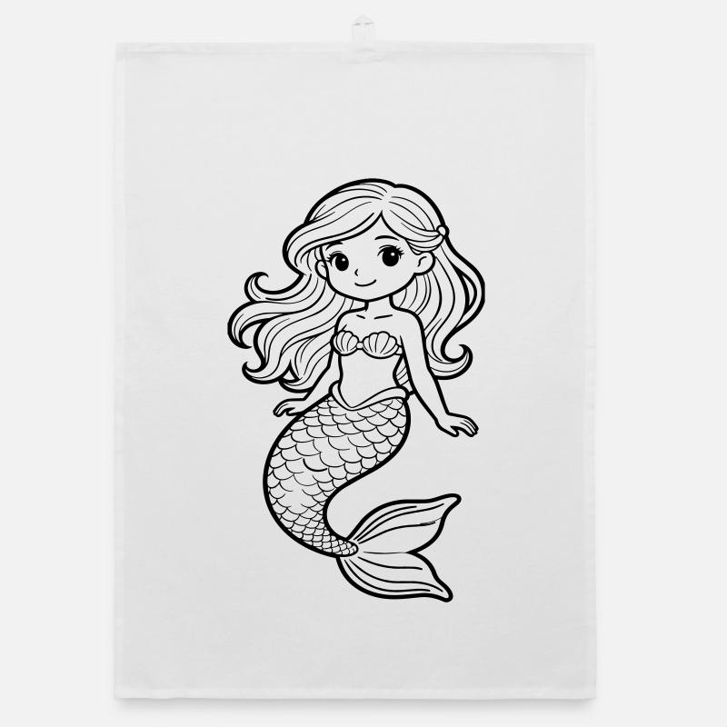 Meerjungfrau Organic Geschirrtuch